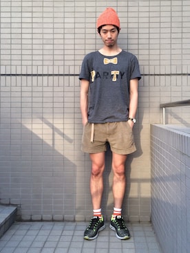 「SASQUATCHfabrix.（サスクワァッチファブリックス）のアイテム」を使った、105さん（メンズ・185cm）の夏コーディネート