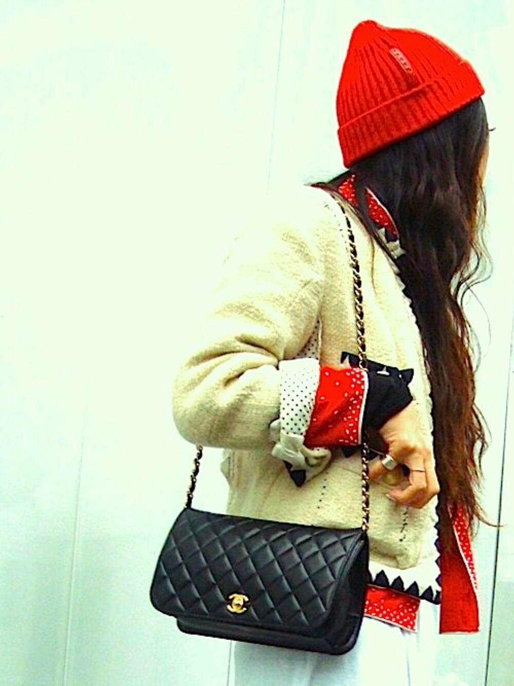PRADA ニットキャップ　レディース org.jpg