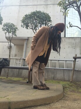 「CELINE（セリーヌ）のアイテム（その他アウター）」を使った、yuiさん（レディース・160cm）の秋コーディネート