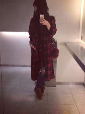 「FENDI」｜「アイテム（その他アウター）」を使った、yuiさん（レディース・160cm）の秋コーディネート