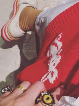 「PRADA（プラダ）のアイテム（スカート）」を使った、yuiさん（レディース・160cm）の冬コーディネート