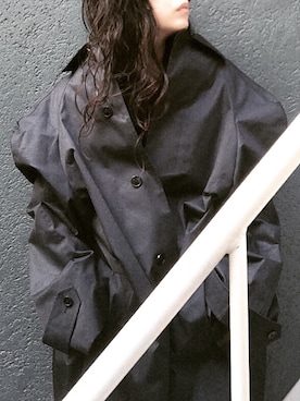 「vetements」｜「アイテム（トレンチコート）」を使った、yuiさん（レディース・160cm）の冬コーディネート
