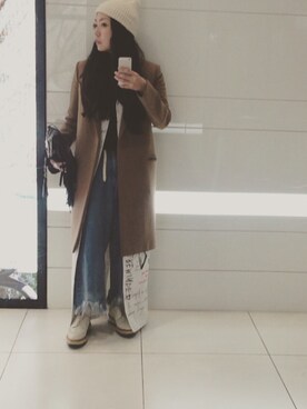 「CELINE（セリーヌ）のアイテム（その他アウター）」を使った、yuiさん（レディース・160cm）の春コーディネート