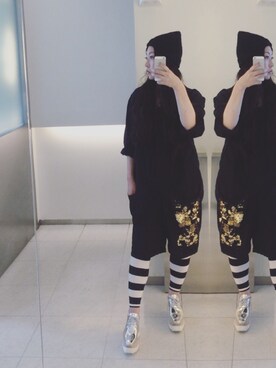 「DRIES VAN NOTEN（ドリスヴァンノッテン）のアイテム（つなぎ/オールインワン）」を使った、yuiさん（レディース・160cm）の夏コーディネート