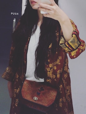 「DRIES VAN NOTEN（ドリスヴァンノッテン）のアイテム（トレンチコート）」を使った、yuiさん（レディース・160cm）の秋コーディネート