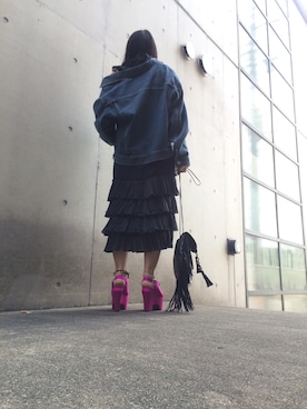 「DRIES VAN NOTEN（ドリスヴァンノッテン）のアイテム（ワンピース/ドレス）」を使った、yuiさん（レディース・160cm）の秋コーディネート