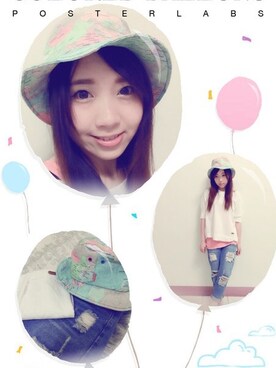 「super color（super color）のアイテム」を使った、SiLaさん（レディース・153cm）の春コーディネート