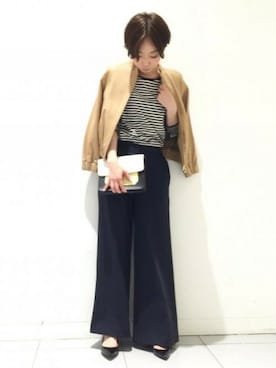 「Noble（ノーブル）のアイテム（Tシャツ/カットソー）」を使った、natsukiさん（レディース・162cm）の夏コーディネート