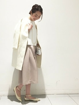 「Noble（ノーブル）のアイテム（その他アウター）」を使った、natsukiさん（レディース・162cm）の冬コーディネート