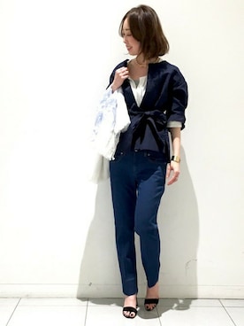 「Noble（ノーブル）の【CAROLYN COLBY】チョーカーネックレス◆（チョーカー）」を使った、natsukiさん（レディース・162cm）の春コーディネート