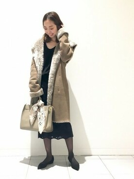 「Noble（ノーブル）のアイテム（トートバッグ）」を使った、natsukiさん（レディース・162cm）の秋コーディネート