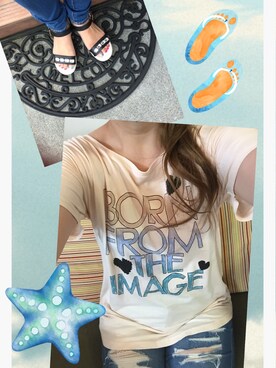 「smork（スモーク）のアイテム」を使った、せーちゃんさん（キッズ・70cm）の夏コーディネート