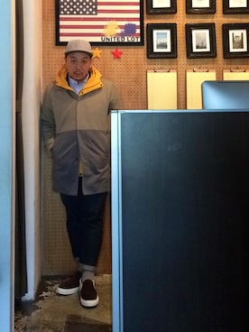 「acehotel」｜伊藤孝法さん（メンズ・165cm）の春コーディネート