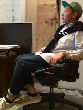 「acehotel」｜伊藤孝法さん（メンズ・165cm）の春コーディネート