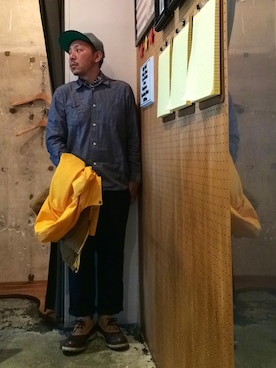 「acehotel」｜伊藤孝法さん（メンズ・165cm）の夏コーディネート