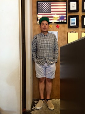 「acehotel」｜伊藤孝法さん（メンズ・165cm）の夏コーディネート