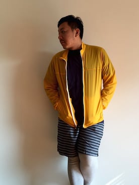 「アイテム（ナイロンジャケット）」を使った、伊藤孝法さん（メンズ・165cm・40代）の秋コーディネート