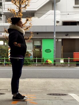 「N2-B」｜伊藤孝法さん（メンズ・165cm）の冬コーディネート