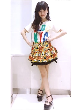 「BLOC（ブロック）のアイテム（スカート）」を使った、bloc_betty_OFFICIALさん（キッズ・152cm）の夏コーディネート