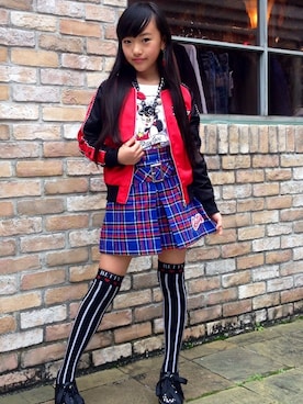 「アイテム（ジャケット/アウター）」を使った、bloc_betty_OFFICIALさん（キッズ・143cm）の冬コーディネート