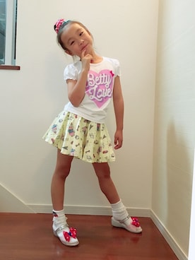「アイテム（スカート）」を使った、bloc_betty_OFFICIALさん（キッズ・120cm）の夏コーディネート
