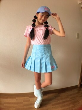 「アイテム（スカート）」を使った、bloc_betty_OFFICIALさん（キッズ・150cm）の夏コーディネート