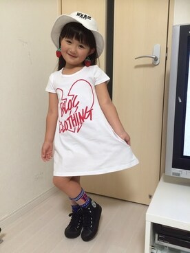 「BLOC（ブロック）のアイテム（ワンピース/ドレス）」を使った、bloc_betty_OFFICIALさん（キッズ・110cm）の夏コーディネート
