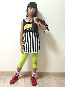 「BLOC（ブロック）のアイテム（ワンピース/ドレス）」を使った、bloc_betty_OFFICIALさん（キッズ・134cm）の夏コーディネート