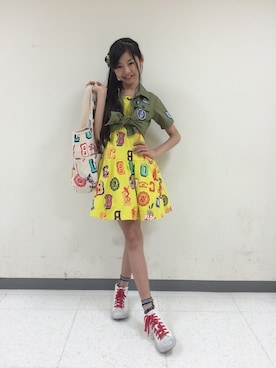 「BLOC（ブロック）のアイテム（トップス）」を使った、bloc_betty_OFFICIALさん（キッズ・151cm）の夏コーディネート