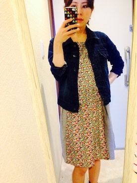 「ANOTHER BRANCH（アナザーブランチ）のアイテム（ワンピース/ドレス）」を使った、葉さん（レディース・152cm）の春コーディネート