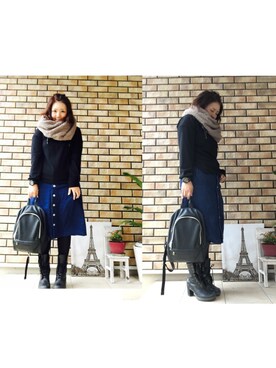 ふわり◯さん(レディース・153cm)の秋コーディネート