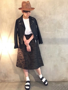 「サンダルに靴下」｜Reimiさん（レディース・164cm）の春コーディネート