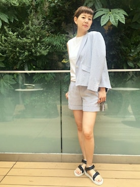 「journal standard L'essage（ジャーナルスタンダードレサージュ）のアイテム」を使った、Reimiさん（レディース・170cm）の夏コーディネート