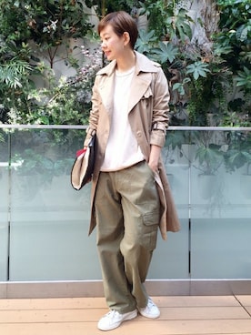 「JOURNAL STANDARD（ジャーナルスタンダード）のアイテム（スウェット）」を使った、Reimiさん（レディース・170cm）の秋コーディネート