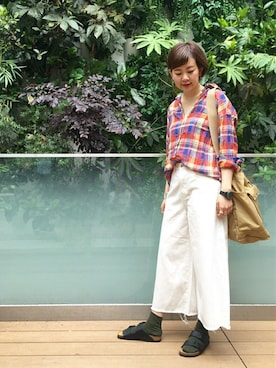 「birkenstock」｜Reimiさん（レディース・170cm）の春コーディネート