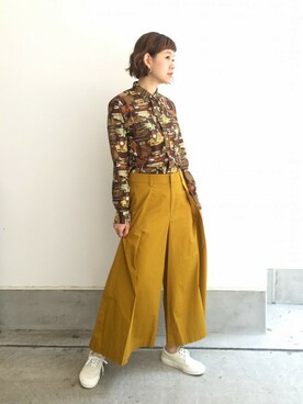 「GITMAN VINTAGE（ギットマン ヴィンテージ）のアイテム」を使った、Reimiさん（レディース・170cm）の夏コーディネート