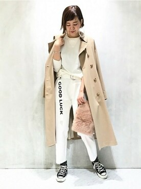 「RIDING HIGH（ライディングハイ）のアイテム」を使った、Reimiさん（レディース・170cm）の冬コーディネート