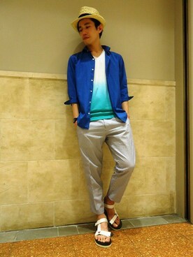 417 by EDIFICE渋谷店スタッフ8さん（メンズ・170cm）の夏コーディネート
