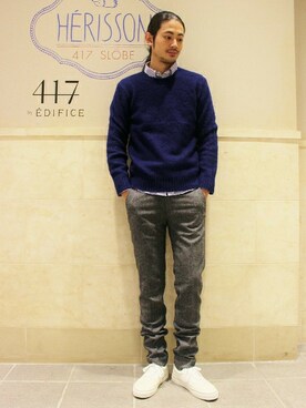 417 by EDIFICE渋谷店スタッフ8さん（メンズ・180cm）の秋コーディネート