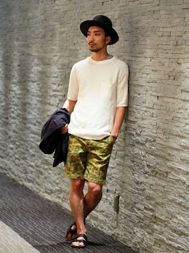 「カモ柄」｜417 by EDIFICE渋谷店スタッフ8さん（メンズ・170cm）の夏コーディネート