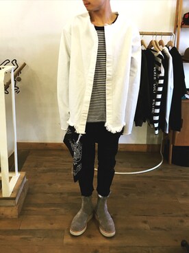「UNUSED（アンユーズド）のアイテム（財布/小物）」を使った、kanta mukaiさん（メンズ・165cm）の春コーディネート
