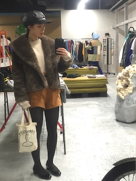 るうこさん（レディース・162cm）の冬コーディネート