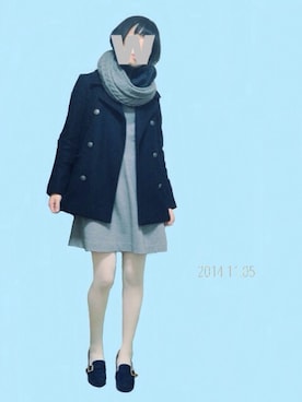 「アイテム（ピーコート）」を使った、ひかさん（レディース・164cm・10代）の秋コーディネート