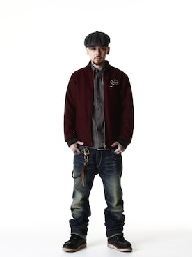 「Subciety（サブサエティ）のアイテム（ブルゾン）」を使った、Subcietyさん（メンズ・173cm）の秋コーディネート