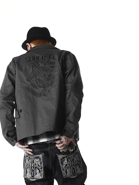 「Subciety（サブサエティ）のアイテム（ブルゾン）」を使った、Subcietyさん（メンズ・173cm）の秋コーディネート