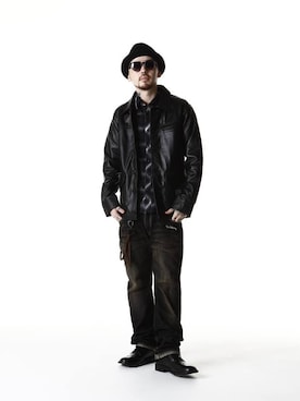 「Subciety（サブサエティ）のアイテム（その他アウター）」を使った、Subcietyさん（メンズ・173cm）の秋コーディネート