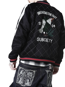 「Subciety（サブサエティ）のアイテム（その他アウター）」を使った、Subcietyさん（メンズ・172cm）の冬コーディネート