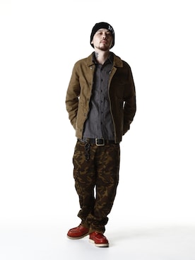 「Subciety（サブサエティ）のアイテム（その他アウター）」を使った、Subcietyさん（メンズ・170cm）の冬コーディネート