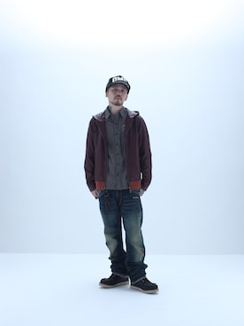 「Subciety（サブサエティ）のアイテム（その他アウター）」を使った、Subcietyさん（メンズ・173cm）の冬コーディネート