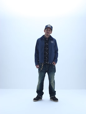 「Subciety（サブサエティ）のアイテム（その他アウター）」を使った、Subcietyさん（メンズ・171cm）の冬コーディネート